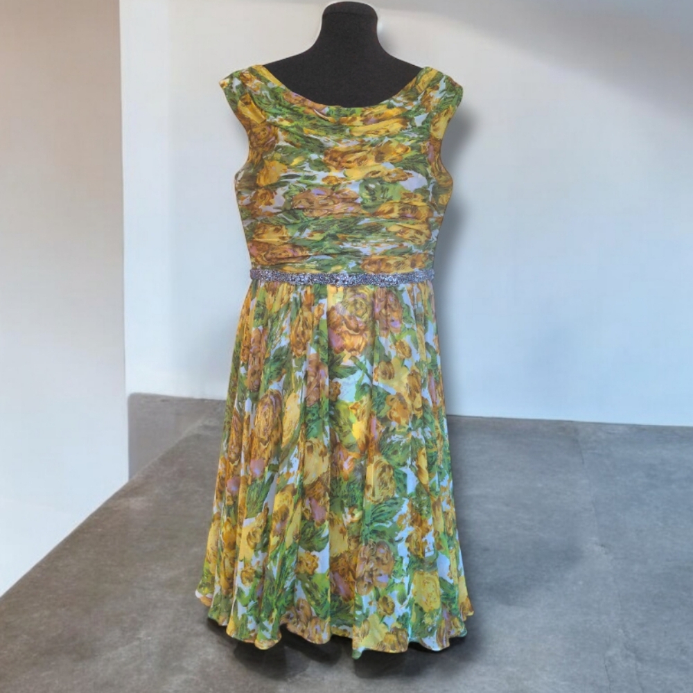 Rickie Freeman for Teri John 60 Retro Style Party Dress